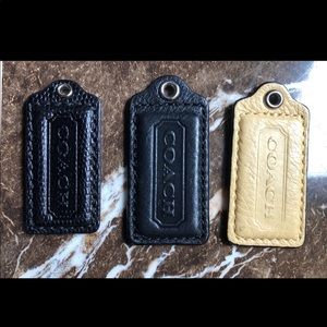 Authentic Leather Coach tags